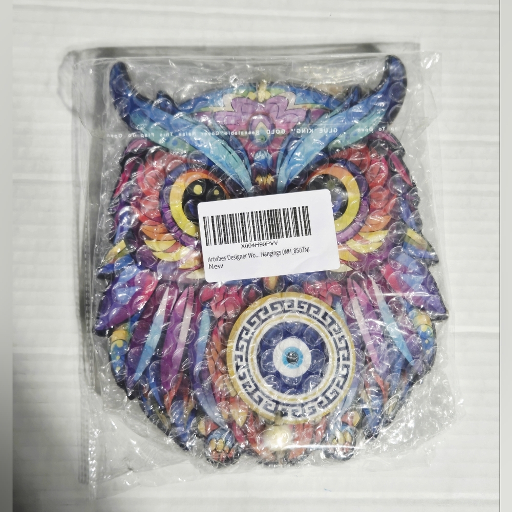 Modern Artvibes Designer Owl Wooden Wall‎ Hanging - Picture 5 of 7